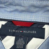 Tommy Hilfiger Shirt - Large Blue Cotton