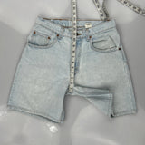 Levis Denim Shorts - 28W 8L Light Wash Cotton