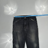 Dickies Carpenter Trousers - 33W 30L Black Cotton