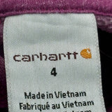 Age 4 Carhartt Long Sleeve T-Shirt - XS Purple Cotton Blend