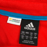 Adidas Polo Shirt - Medium Red Polyester