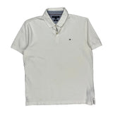 Tommy Hilfiger Slim Fit Polo Shirt - XL White Cotton