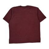 Carhartt T-Shirt - Large Burgundy Cotton