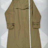 Burberry'S Signature Check Lining Burberry Checked Trench Coat - Large Beige Cotton Blend