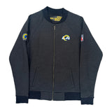 Los Angeles Rams Nfl Football Bomber Jacket - Medium Gray Polyester
