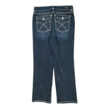 Unbranded Contrast Stitch Jeans - 35W US 10 Dark Wash Cotton