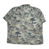 Croft & Barrow Hawaiian Shirt - XL Cream Polyester