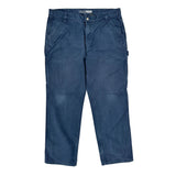 Carhartt Carpenter Trousers - 38W 32L Blue Cotton