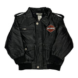 Age 3 Harley Davidson Leather Jacket - 2XS Black Faux Leather