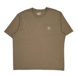 Carhartt T-Shirt - 2XL Brown Cotton