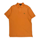 Polo By Ralph Lauren Polo Shirt - Large Orange Cotton