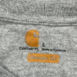 Carhartt T-Shirt - Large Grey Cotton