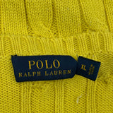 Polo By Ralph Lauren Sweater - XL Yellow Cotton