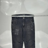 Carhartt Double Knee Cargo Pants - 32W 32L Gray Cotton