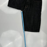 Refuse Denim Shorts - 38W 15L Black Cotton