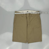 Dickies Slim Fit Shorts - 32W 10L Khaki Cotton