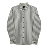 Armani Exchange Slim Fit Shirt - Small Gray Cotton