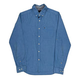 Tommy Hilfiger Slim Fit Shirt - Small Blue Cotton