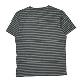 Polo By Ralph Lauren Striped T-Shirt - Large Grey Cotton