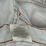 J.Galt Carpenter Trousers - 26W UK 6 White Cotton