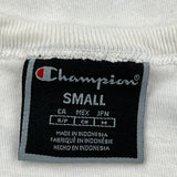 Champion Cropped T-Shirt - Small White Cotton