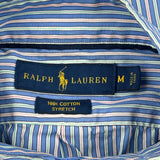 Ralph Lauren Striped Shirt - Medium Blue Cotton