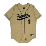 Hawks Nike Football Jersey - Large Beige Polyester