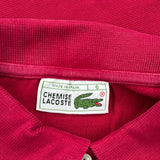 Lacoste Polo Shirt - XL Red Cotton