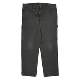 Dickies Carpenter Trousers - 38W 32L Black Cotton