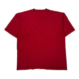 Chaps Ralph Lauren Spellout T-Shirt - Large Red Cotton