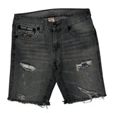 True Religion Denim Shorts - 34W 10L Gray Cotton