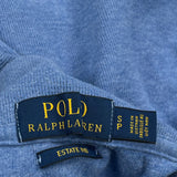 Polo By Ralph Lauren 1/4 Zip - Small Blue Cotton