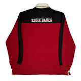 Sport Shop Seattle Eddie Bauer Spellout Rugby Shirt - XL White Cotton