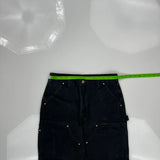 Carhartt Double Knee Carpenter Pants - 30W 27L Black Cotton