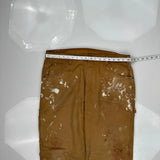 Painted Dickies Carpenter Pants - 36W 32L Brown Cotton