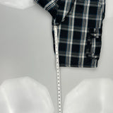 Lee Checked Cargo Shorts - 34W 10L Blue Cotton