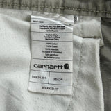 Carhartt Carpenter Trousers - 34W 34L Khaki Cotton