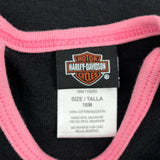 Age 16 Months Motorcycle Harley Davidson Graphic T-Shirt - 2XS Pink Cotton