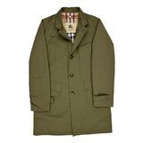 Burberry Overcoat - Large Green Polyester Blend