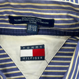 Tommy Hilfiger Striped Shirt - Large Blue Cotton
