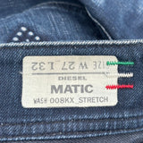 Diesel Studded Matic Jeans - 32W UK 10 Dark Wash Denim