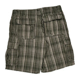 Lee Checked Cargo Shorts - 36W 10L Grey Cotton