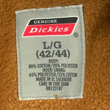 Dickies Hoodie - Large Brown Cotton Blend