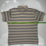 Tommy Hilfiger Striped Polo Shirt - XL Beige Cotton