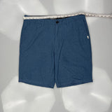 Quiksilver Shorts - 34W 9L Blue Polyester