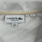 Lacoste Polo Shirt - 4XL White Cotton