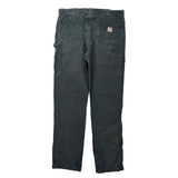 Carhartt Carpenter Trousers - 37W 36L Black Cotton