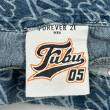 Fubu Denim Shorts - 34W 8L Blue Denim