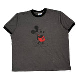Disney Cartoon T-Shirt - 2XL Grey Cotton