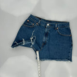 Levis Denim Shorts - 29W UK 10 Blue Cotton